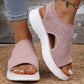 👡🌬️ Women's Breathable Knit Platform Sandals – Lightweight and Soft ✨