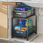 💪🥫 FLASH SALE 50% OFF! Double-Tier Pull-Out Shelf Cabinet Organizer – 5 Height Levels, 2 Tiers, Carbon Steel, Large Capacity, No Assembly Required ✨