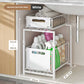 💪🥫 FLASH SALE 50% OFF! Double-Tier Pull-Out Shelf Cabinet Organizer – 5 Height Levels, 2 Tiers, Carbon Steel, Large Capacity, No Assembly Required ✨