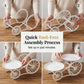 Two-Tier Carriage Serving Stand 🍰 Roll It Anywhere, Serve in Style – Two Spacious Tiers & Smooth Wheels ✨
