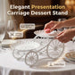 Two-Tier Carriage Serving Stand 🍰 Roll It Anywhere, Serve in Style – Two Spacious Tiers & Smooth Wheels ✨
