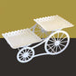Two-Tier Carriage Serving Stand 🍰 Roll It Anywhere, Serve in Style – Two Spacious Tiers & Smooth Wheels ✨