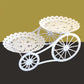 Two-Tier Carriage Serving Stand 🍰 Roll It Anywhere, Serve in Style – Two Spacious Tiers & Smooth Wheels ✨