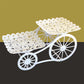 Two-Tier Carriage Serving Stand 🍰 Roll It Anywhere, Serve in Style – Two Spacious Tiers & Smooth Wheels ✨