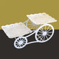 Two-Tier Carriage Serving Stand 🍰 Roll It Anywhere, Serve in Style – Two Spacious Tiers & Smooth Wheels ✨