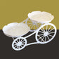 Two-Tier Carriage Serving Stand 🍰 Roll It Anywhere, Serve in Style – Two Spacious Tiers & Smooth Wheels ✨