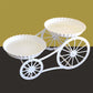 Two-Tier Carriage Serving Stand 🍰 Roll It Anywhere, Serve in Style – Two Spacious Tiers & Smooth Wheels ✨