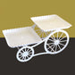 Two-Tier Carriage Serving Stand 🍰 Roll It Anywhere, Serve in Style – Two Spacious Tiers & Smooth Wheels ✨
