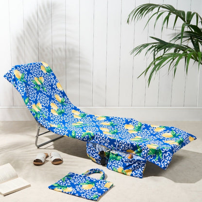 🏆LAST DAY SALE 50% OFF🔥2-in-1 Beach Chaise Lounge Cover with Side Pockets