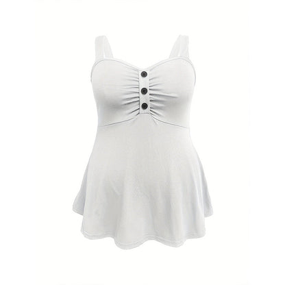 🏆LAST DAY SALE 50% OFF🔥Women's Summer Sleeveless Button Front Tank Top
