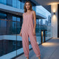 👗 50% OFF NOW! 🌊 Women's Casual Striped Spaghetti Strap Jumpsuit ✨
