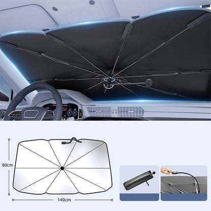 🏆LAST DAY SALE 50% OFF🔥Bendable Car Windshield Sunshade Umbrella