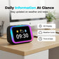 Smart alarm clock with AI voice assistant.