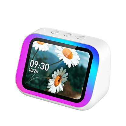 Smart alarm clock with AI voice assistant.
