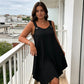 👗 LIMITED-TIME 50% OFF! ✨ Women's Sleeveless Dress – Asymmetrical Hem, Ring Straps, Flowy 🌸