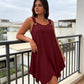👗 LIMITED-TIME 50% OFF! ✨ Women's Sleeveless Dress – Asymmetrical Hem, Ring Straps, Flowy 🌸