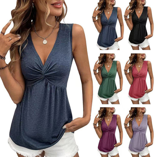 🏆LAST DAY SALE 50% OFF🔥Elegant Slimming V-Neck Tank Top