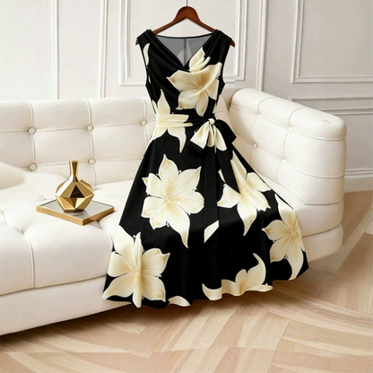 👗 50% OFF NOW! 🌸 Women's Sleeveless Floral Print Dress – Lightweight & flowy – Flattering A-line, perfect for summer parties or beach days – breezy and romantic ✨