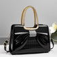 🏆LAST DAY SALE 50% OFF🔥Women's Elegant Bowknot Crocodile Pattern Shoulder Handbag