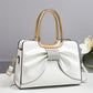 🏆LAST DAY SALE 50% OFF🔥Women's Elegant Bowknot Crocodile Pattern Shoulder Handbag