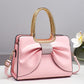 🏆LAST DAY SALE 50% OFF🔥Women's Elegant Bowknot Crocodile Pattern Shoulder Handbag