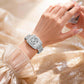 ⌚ LIMITED-TIME 50% OFF! ✨ Women's Rhinestone Wristwatch – Bling, Quartz, Tonneau Case 💎