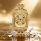 ⌚ LIMITED-TIME 50% OFF! ✨ Women's Rhinestone Wristwatch – Bling, Quartz, Tonneau Case 💎