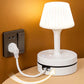💡🔌 Bedside Lamp with USB & AC Outlets – 50% OFF! 3/4 AC, 2 USB, 1 Type-C – charge devices while you sleep. ⭐🏠