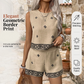 🌸 50% OFF NOW! 🌸Women's Bohemian Print Sleeveless Top & Shorts Set