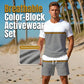 👕Men's Summer Color-Block Sportswear Set☀️