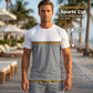 👕Men's Summer Color-Block Sportswear Set☀️