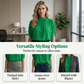 🏆LAST DAY SALE 50% OFF🔥Women's Elegant Mock Neck Top