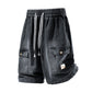 🩳 50% OFF NOW! 🏙️ Men's Loose Denim Cargo Shorts – High street style & adjustable fit – Durable cotton, perfect for skatepark or summer streets 🛹