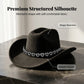 ✨ 50% OFF NOW! 🤠 Women's Rhinestone Heart Cowboy Hat – Sparkling French Jazz Fedora & Premium Structured Silhouette – Elegant, Glamorous & Festival Ready 🎪
