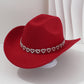✨ 50% OFF NOW! 🤠 Women's Rhinestone Heart Cowboy Hat – Sparkling French Jazz Fedora & Premium Structured Silhouette – Elegant, Glamorous & Festival Ready 🎪