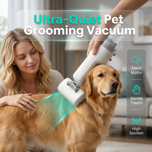 🏡🩺🐕 LIMITED-TIME 50% OFF! Quiet Grooming Vacuum for Shedding – Reduces Loose Fur Around the House, Makes Brushing Enjoyable – Keep Your Pet’s Coat Healthy & Floors Clean 🧹🛌