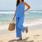 🏆LAST DAY SALE 50% OFF🔥Effortless Summer V-Neck Lounge Set