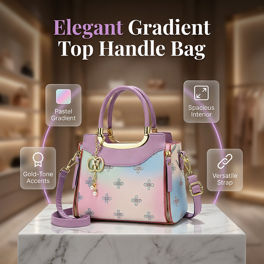 🏆LAST DAY SALE 50% OFF🔥Women's Chic Gradient Top Handle Bag