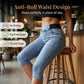🏆LAST DAY SALE 50% OFF🔥Women’s High Waisted Denim Capri Pants Elastic Waist Cropped Jeans