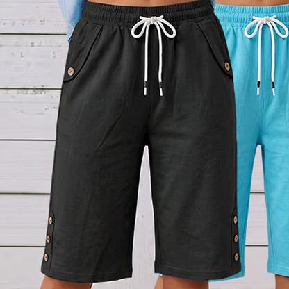Women's Casual Drawstring Bermuda Shorts