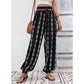 👖 50% OFF NOW! 🌸 Women's Smocked High Waist Printed Lantern Pants – Flowy, breathable & elastic waist – Perfect for summer, beach or resort – trendy and comfortable 🌿