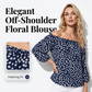 Women's Stylish Off-the-Shoulder Printed Top