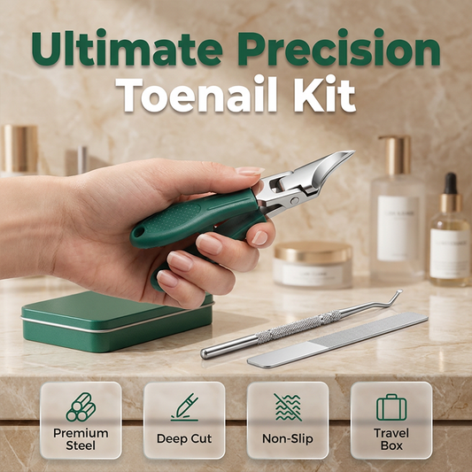 ⏳💥Final 3 hours-￡6.99!! ✂️ Precision Nail Care 3-Piece Set | Curved Blade Prevents Splitting - Double-Sided File Smooths Rough Edges | 🏃‍ At-Home Care - Perfect for Travel