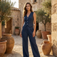 Women's Sleeveless Vest & Wide-Leg Pants Set