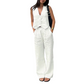 Women's Sleeveless Vest & Wide-Leg Pants Set