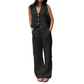 Women's Sleeveless Vest & Wide-Leg Pants Set