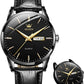 Biaotic@Men's Simple Watch with Day and Date, Stainless Steel Analog Quartz Watches for Men, Classic Luminous Hands Men's Dress Watches, Black/White/Blue Dial