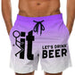 Men's 3D Graphic Printed Casual Shorts
