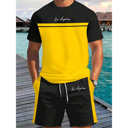 🏆LAST DAY SALE 50% OFF🔥Stylish Activewear Men's Two-Piece Set