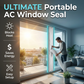🏆LAST DAY SALE 50% OFF🔥Portable AC Window Seal Kit with 2 Zipper Doors